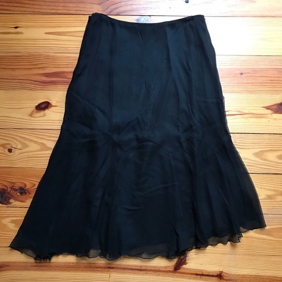 Emma Black Silk Rhinestone Skirt, GUC, 8 - Picture 8 of 9